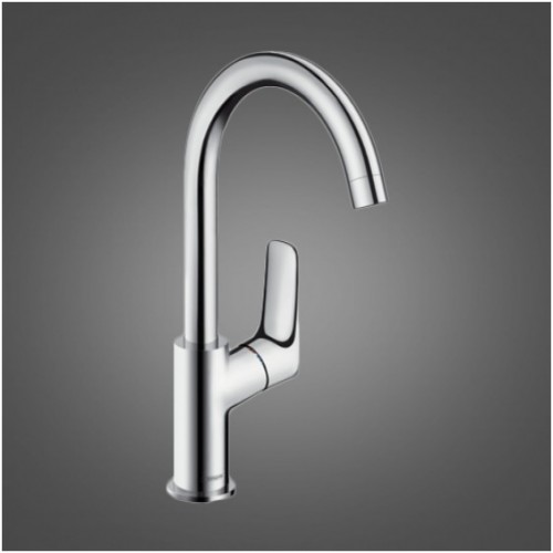 Hansgrohe Logis 210 aukštas maišytuvas praustuvui sukiojamu snapu, 71130000