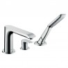 Hansgrohe Metris trijų dalių maišytuvas voniai, 31190000+13437180