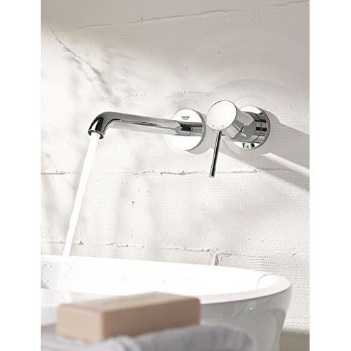Grohe Essence New maišytuvas praustuvui iš sienos su ilgu snapu, 19967001 