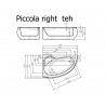 Vispool Piccola akmens masės vonia 158x103 cm su priekine apdaila