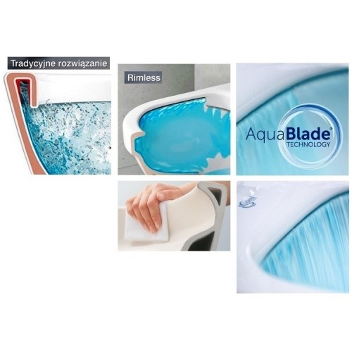 Ideal Standard pakabinamas wc Tesi AquaBlade®