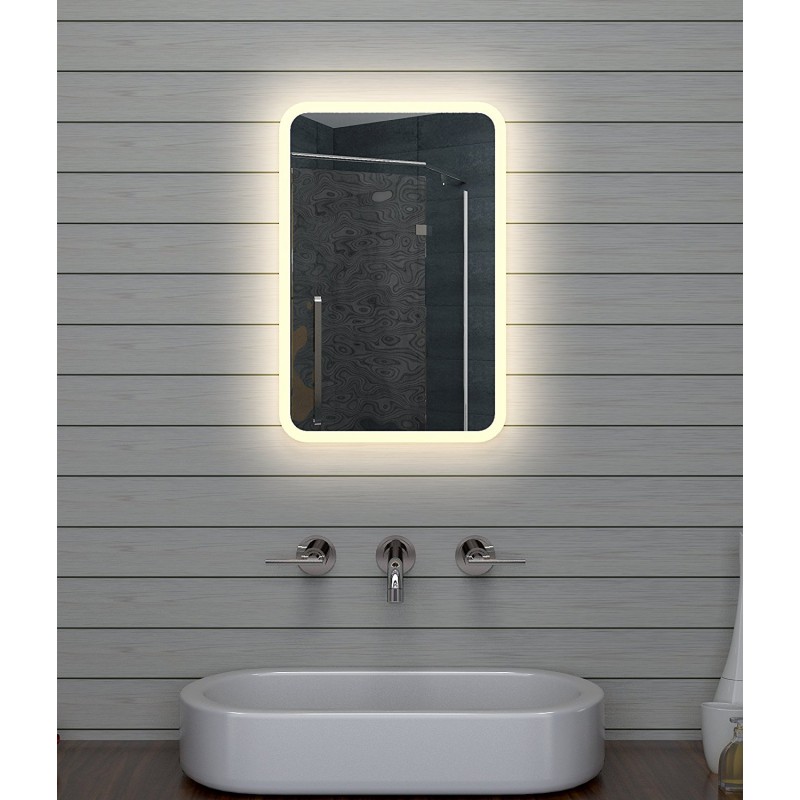 Vonios kambario veidrodis Lux-Aqua LAM1546, su LED apšvietimu 40x60 cm