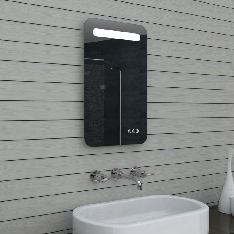 Vonios kambario veidrodis Lux-Aqua MLF40X65, su LED apšvietimu, 400*650 mm