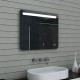 Vonios kambario veidrodis Lux-Aqua MLF80X65, su LED apšvietimu, 800*650 mm