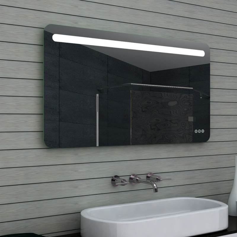 Vonios kambario veidrodis Lux-Aqua MLF120X65, su LED apšvietimu, 1200*650 mm