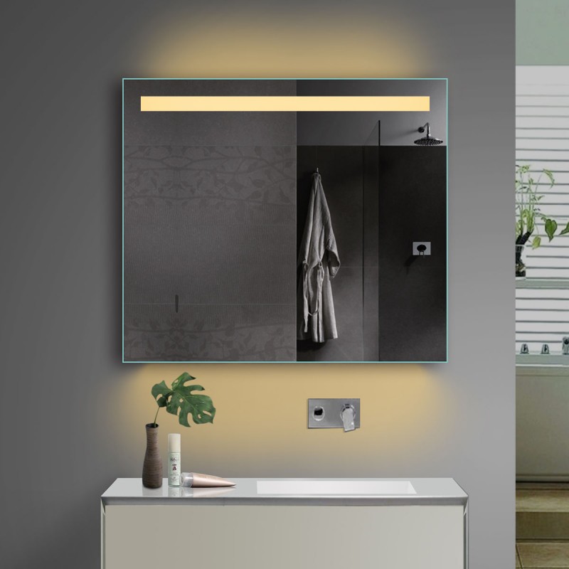 Vonios kambario veidrodis Lux-Aqua TSL80-70, su LED apšvietimu, 800*700 mm