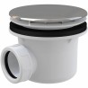 Sifonas dušo padėklui Alca Plast A49CR su chromuotu ventiliu 90mm (28 l/min)