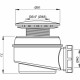 Sifonas dušo padėklui Alca Plast A47CR su chromuotu ventiliu 60mm