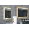 Veidrodis Lux-Aqua ML80B60H su LED apšvietimu 80x60 cm