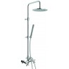 Emmevi Spirit New virštinkinė dušo sistema su maišytuvu, metaline dušo galva Ø 250 mm, chromas