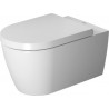 Duravit Me by Starck Rimless pakabinamas klozetas su lėtai nusileidžiančiu dangčiu