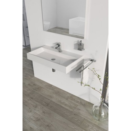 Ravak Natural 800 praustuvas 80x45 cm, baltas blizgus
