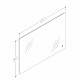 Veidrodis Kame Grace su LED apšvietimu 120x80 cm, MRL/120-80