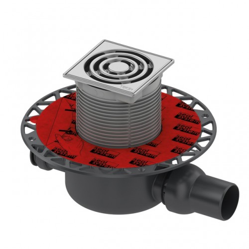 TECEdrainpoint S 122 „Sauso“ tipo trapo komplektas, horizontalus, standartinis, su „seal system“ universaliu fanšu 3601202