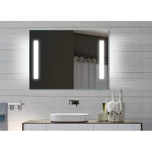 Vonios kambario veidrodis Lux-Aqua SPE8060H su LED apšvietimu 80x60 cm