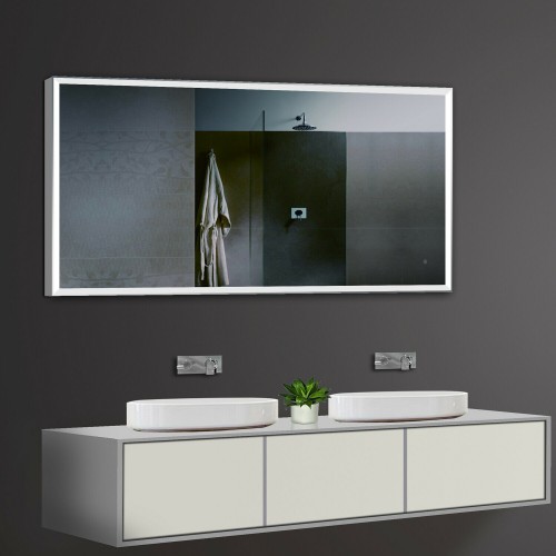 Vonios kambario veidrodis Lux-Aqua XBY140X70, su LED apšvietimu, 140*70 cm