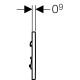 Pneumatinis nuleidimo mygtukas pisuarui Geberit Sigma30 juodos sp. su chromo akcentu