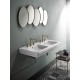 GSI Classic dvigubas praustuvas 125x54 cm, XG+ danga, baltas blizgus