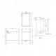 Britton Shoreditch Frame baldinis stovas (juodas matinis) su praustuvu (baltas blizgus) 70x45 cm