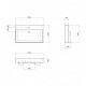 Britton Shoreditch Frame baldinis stovas (juodas matinis) su praustuvu (baltas blizgus) 70x45 cm