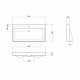 Britton Shoreditch Frame baldinis stovas (juodas matinis) su praustuvu (baltas blizgus) 85x45 cm