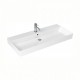 Britton Shoreditch Frame baldinis stovas (juodas matinis) su praustuvu (baltas blizgus) 100x45 cm