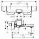 Hansgrohe Ecostat E termostatinis maišytuvas voniai, 15774000