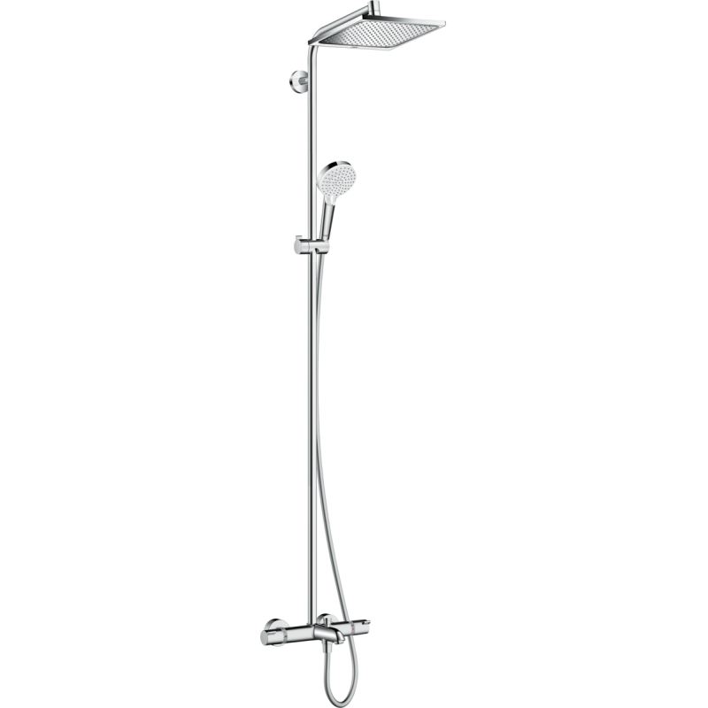 Hansgrohe Crometta E 240 1jet virštinkinė dušo sistema voniai, 27298000
