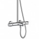 Hansgrohe Crometta E 240 1jet virštinkinė dušo sistema voniai, 27298000