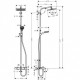 Hansgrohe Crometta E 240 1jet virštinkinė dušo sistema voniai, 27298000