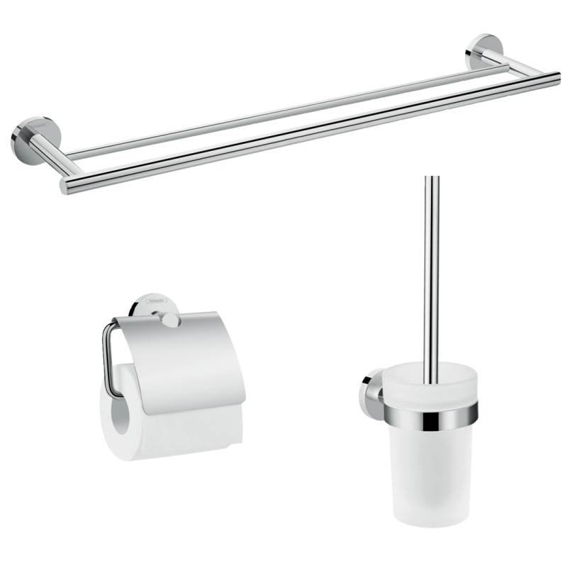 Vonios aksesuarų rinkinys Hansgrohe Logis Universal 3 dalių