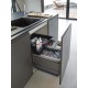 Šiukšlių rūšiavimo sistema 60cm pločio spintelei FX-60 (26L + 2x11L)