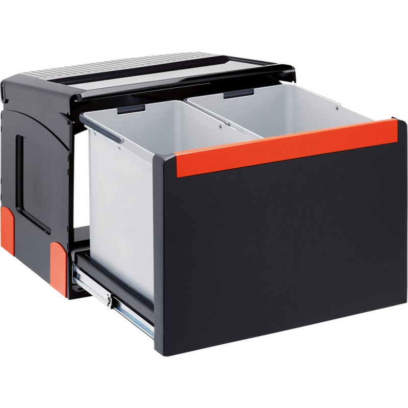 Franke šiukšlių rūšiavimo sistema 50 cm pločio spintelei CUBE 50 (18L + 14L)
