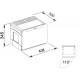 Franke šiukšlių rūšiavimo sistema 50 cm pločio spintelei CUBE 50 (18L + 14L)