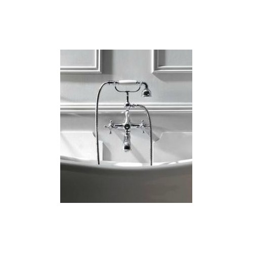 Maišytuvas voniai Kerasan Retro su dušelio komplektu chromo spalvos 739490 (spalvų pasirinkimas)