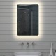 Veidrodis Lux-Aqua M1575 su LED apšvietimu 50x70 cm