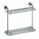 Bemeta Omega dviguba stiklinė lentynėlė 40 cm