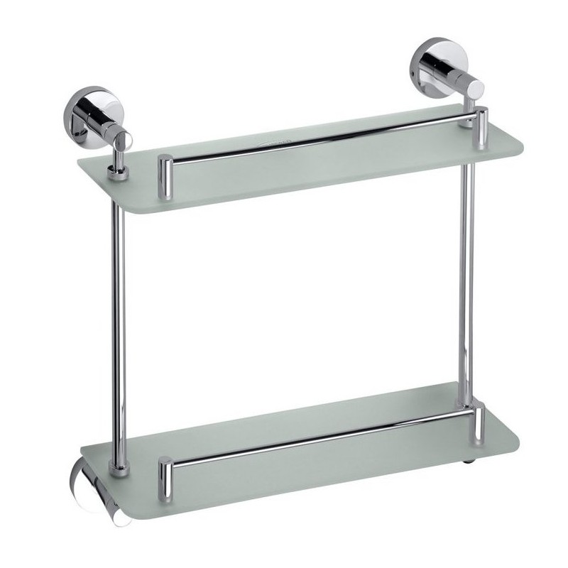 Bemeta Omega dviguba stiklinė lentynėlė 40 cm