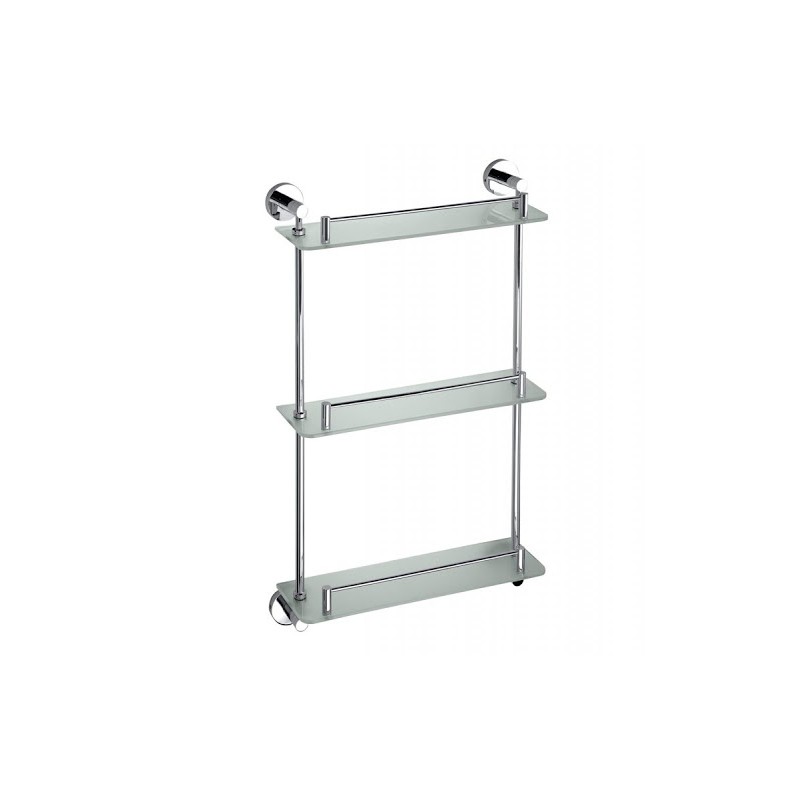Bemeta Omega triguba stiklinė lentynėlė 40 cm