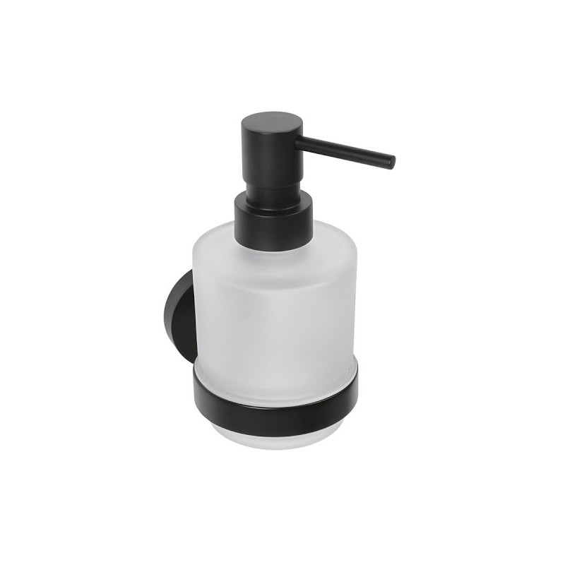 Bemeta Dark MINI pakabinamas stiklinis dozatorius skystam muilui 200 ml