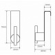 Bemeta Neo kabliukas ant durų