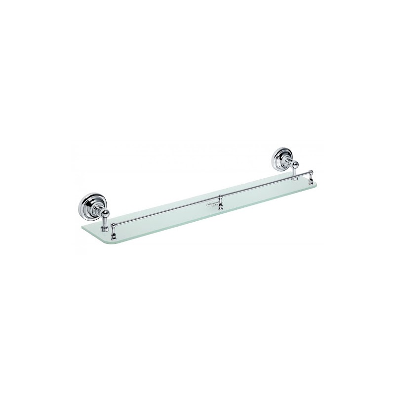 Bemeta Retro stiklinė lentynėlė su turėklu 60 cm (spalvų pasirinkimas)