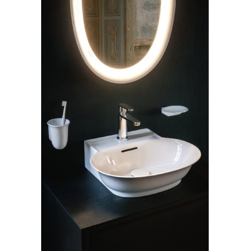 Laufen The New Classic praustuvas su nušlifuota apačia 50x45 cm, baltas blizgus