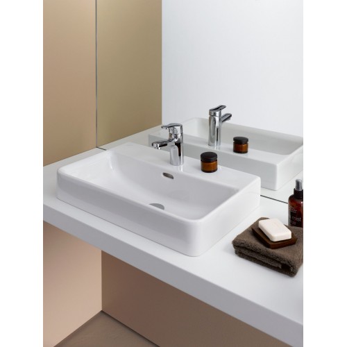 Laufen Pro praustuvas su nušlifuota apačia 65x48 cm, baltas blizgus