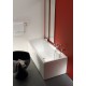 Laufen Pro stačiakampė akrilinė vonia su aliuminio rėmu 170x70 cm