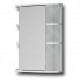 Raguvos Baldai veidrodinė spintelė be apšvietimo, balta blizgi, 55 cm, PV55