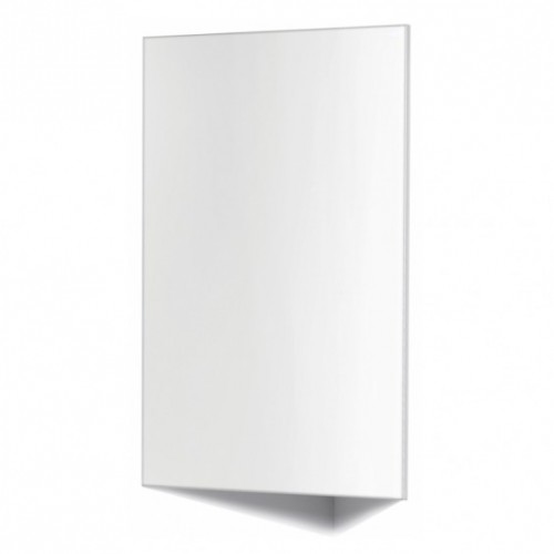 Raguvos Baldai veidrodinė spintelė be apšvietimo, kampinė, balta blizgi, 40 cm, VV40K