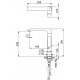 Ravak maišytuvas plautuvei Flat FL01600