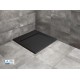 Radaway Teos C akmens masės kvadratinis dušo padėklas juodos spalvos 90x90 cm