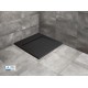 Radaway Teos C akmens masės kvadratinis dušo padėklas juodos spalvos 1000x1000 mm